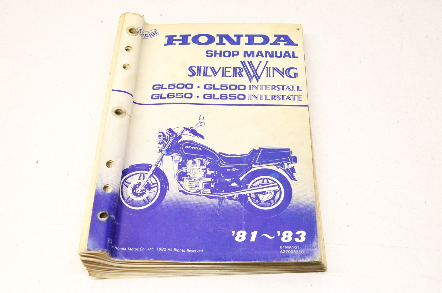 OEM Honda 61MA101 Service Manual 81/83 GL500
