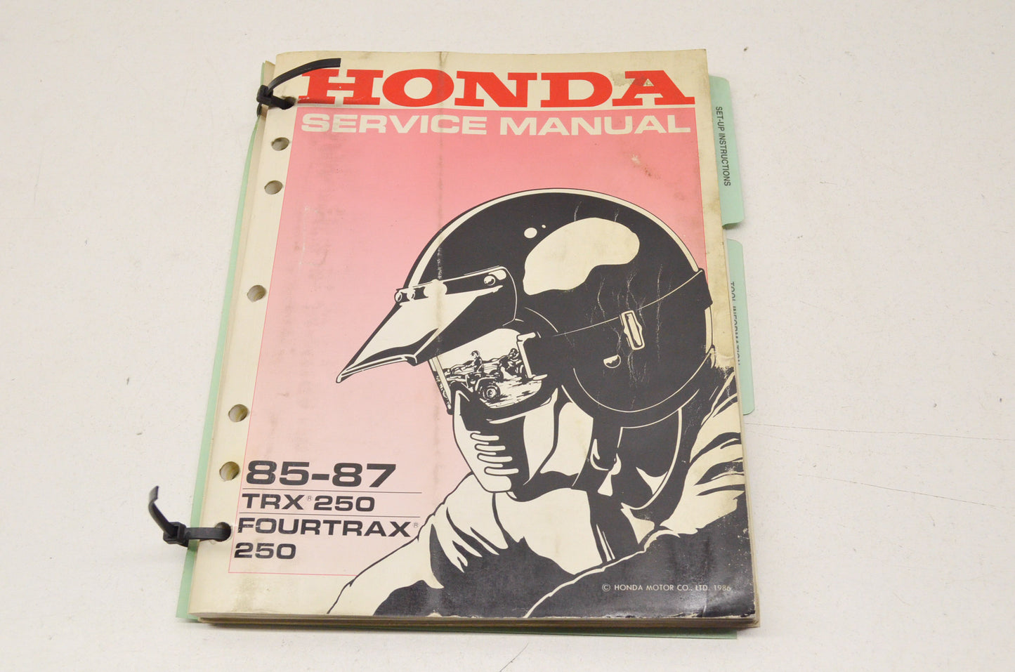 OEM Honda Service Manual 85-87 TRX 250 Fourtrax 250