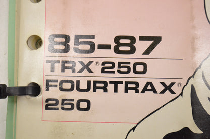 OEM Honda Service Manual 85-87 TRX 250 Fourtrax 250