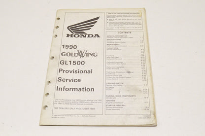 OEM Honda 17008909, MSV 4838 (8909) Provisional Service Information 90 Goldwing GL1500