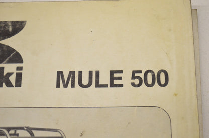 OEM Kawasaki 99924-1146-01 Service Manual KAF300A/B/C/D