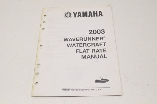 OEM Yamaha LIT-18750-10-03 Service Manual 2003 Waverunner/WC F