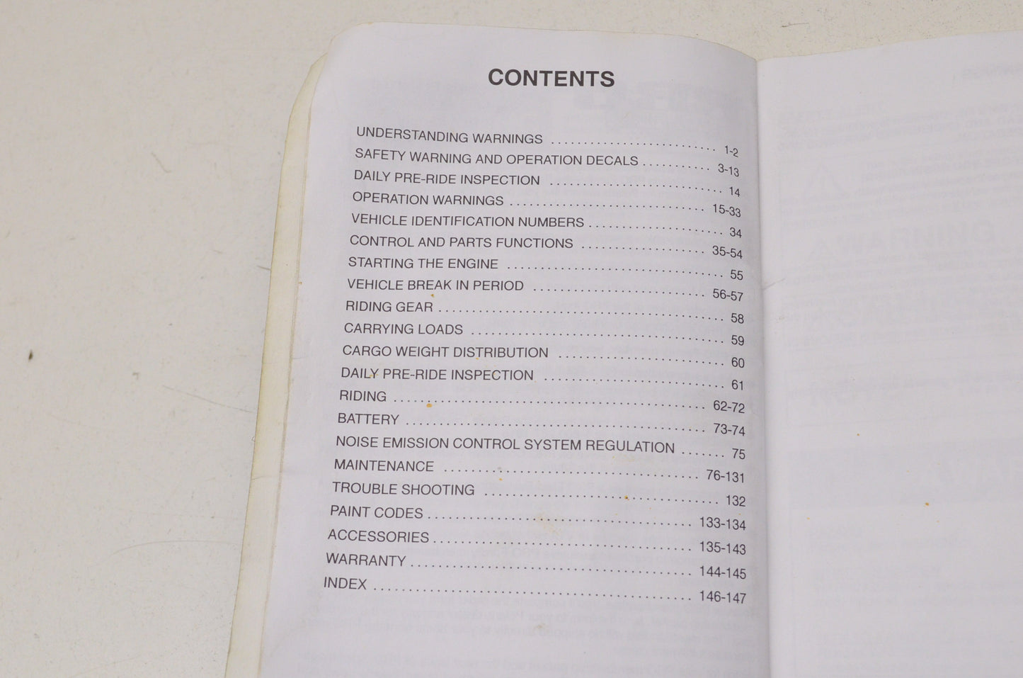 OEM Polaris Owner's Safety & Maintenance Manual