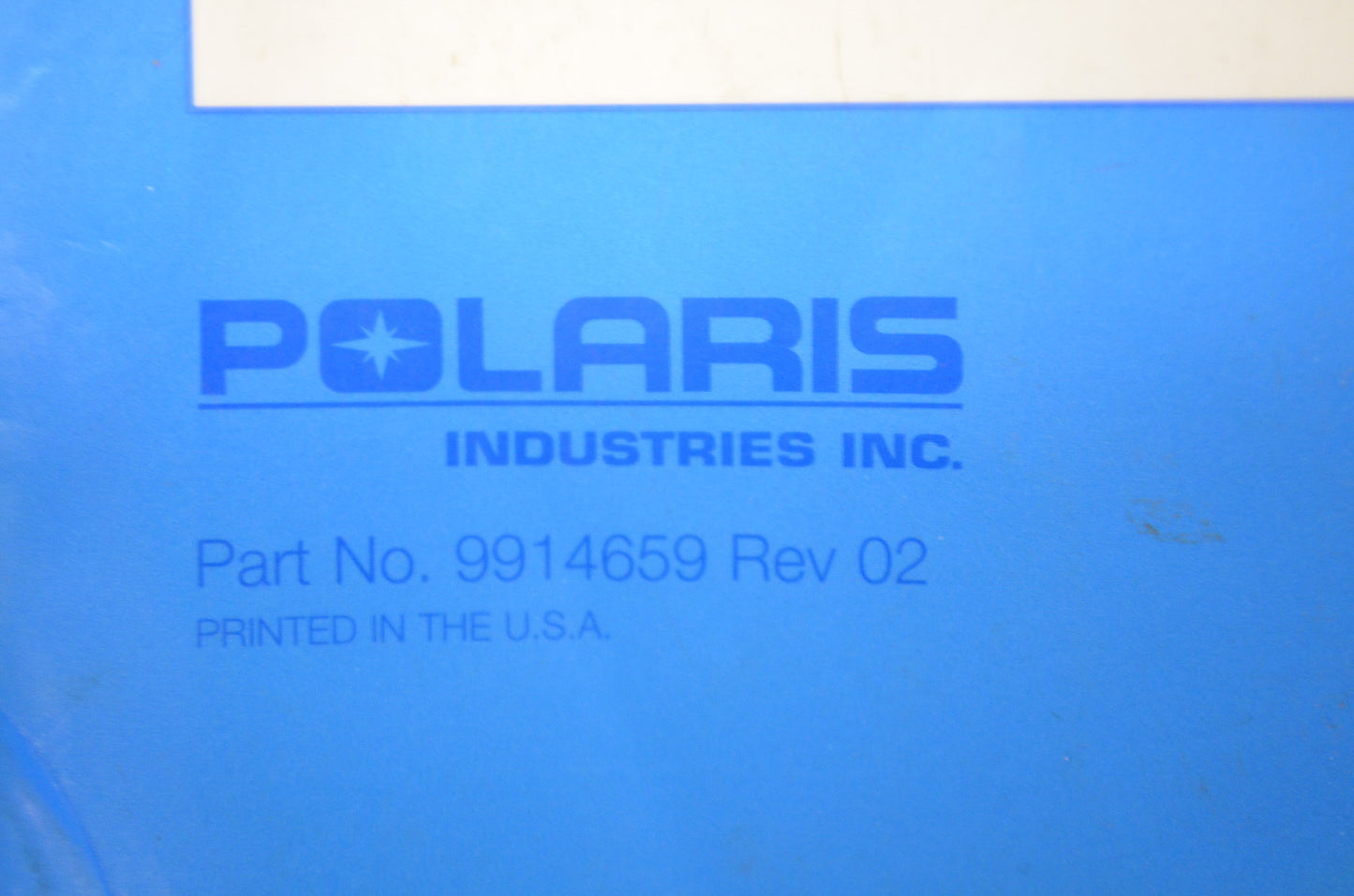OEM Polaris Owner's Safety & Maintenance Manual