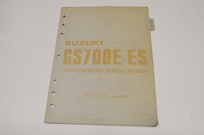 OEM Suzuki 99501-37030-03E GS700E/ES Supplementary Service Manual GS700E