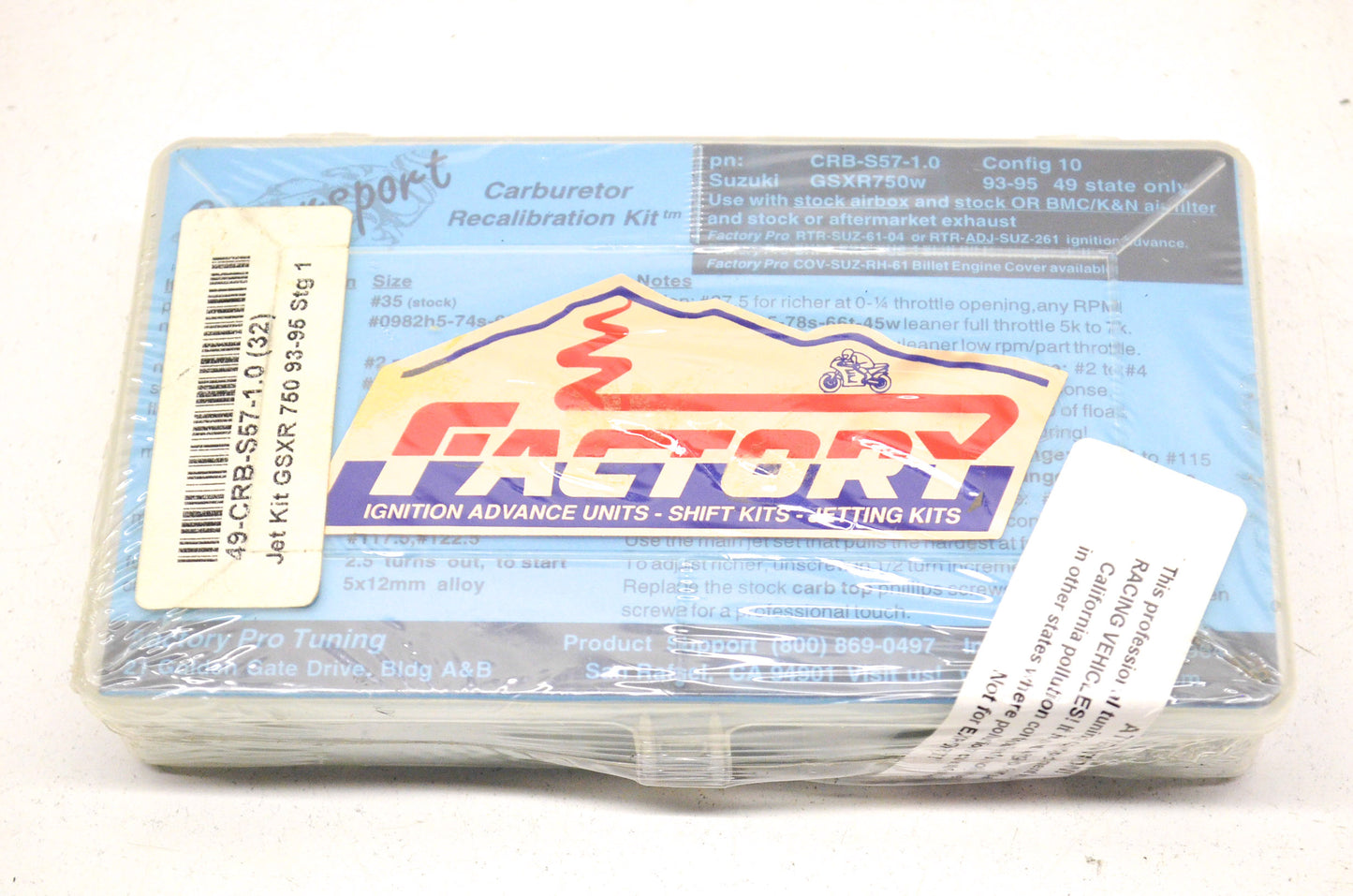 Carburetor Kit 93-95 Suzuki GSXR 750 NOS