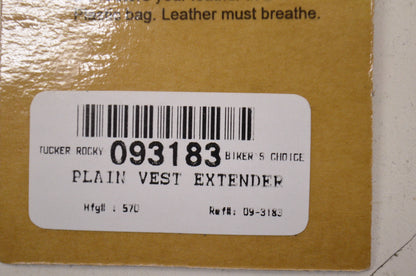 River Road 93183, 093183 Plain Vest Extender NOS