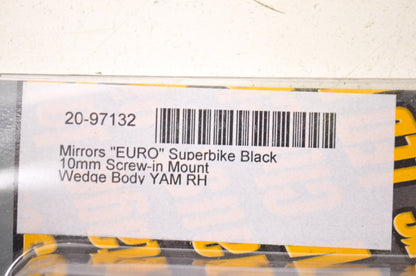 New Emgo Euro Sport 10mm Screw in Mirror NOS