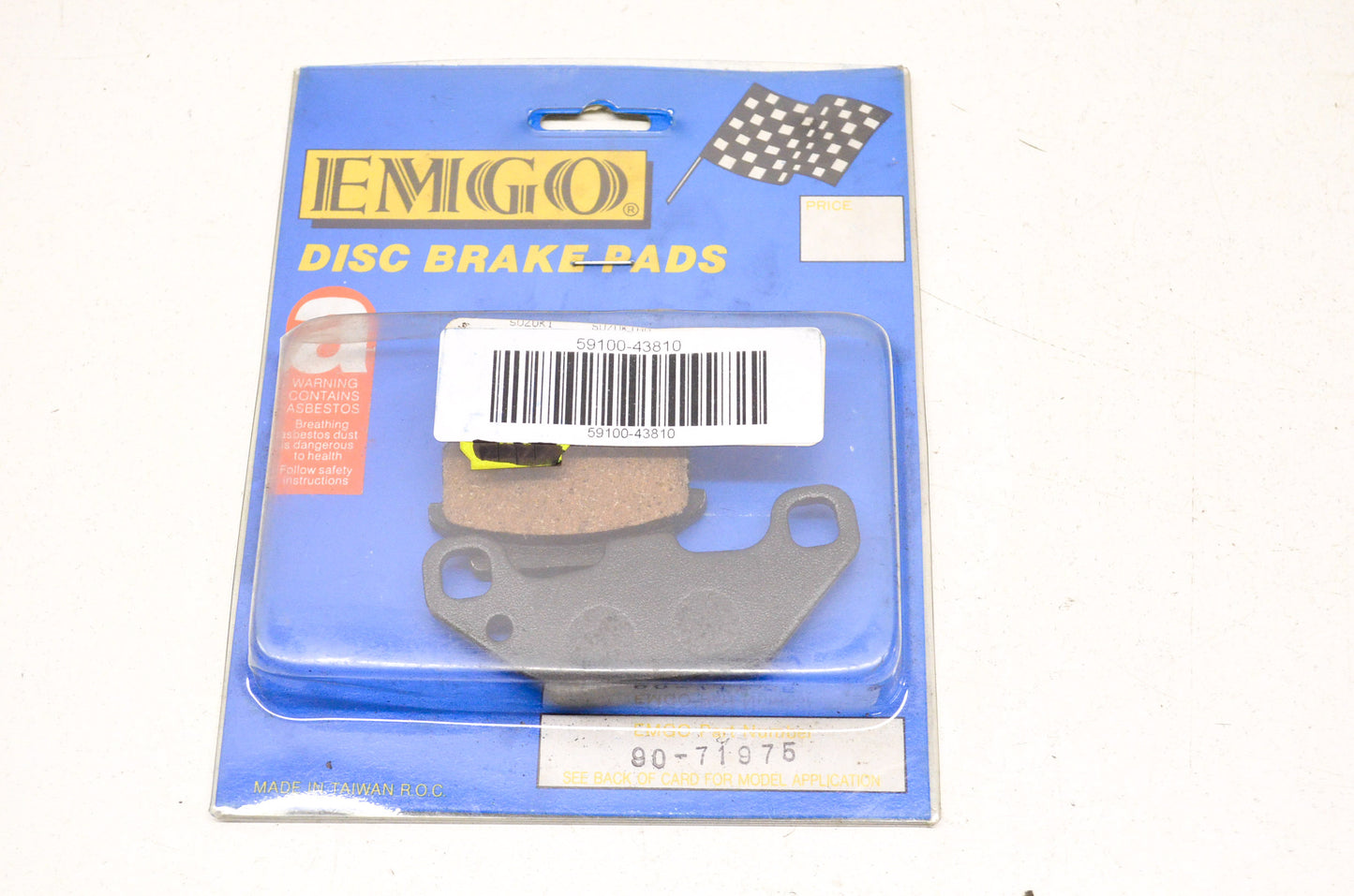 EMGO 90-71975, 59100-43810 Brake Pad Kit Suzuki NOS