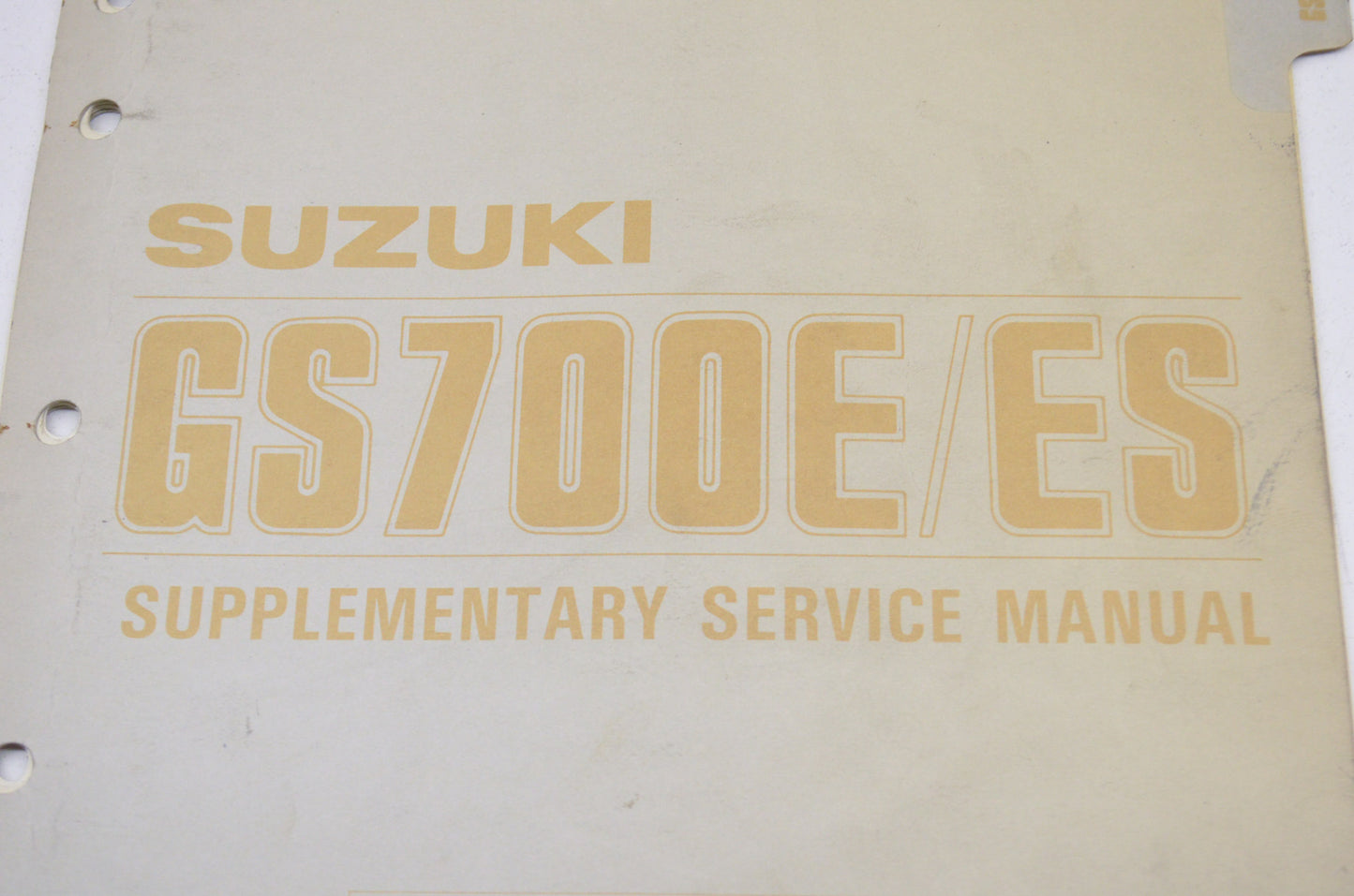 OEM Suzuki 99501-37030-03E GS700E/ES Supplementary Service Manual GS700E