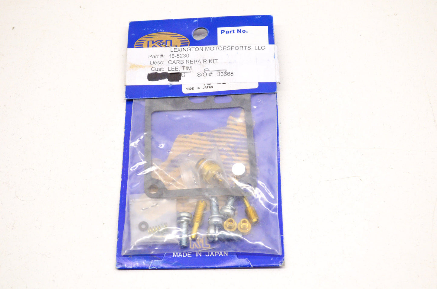 New K&L Carburetor Repair Kit NOS