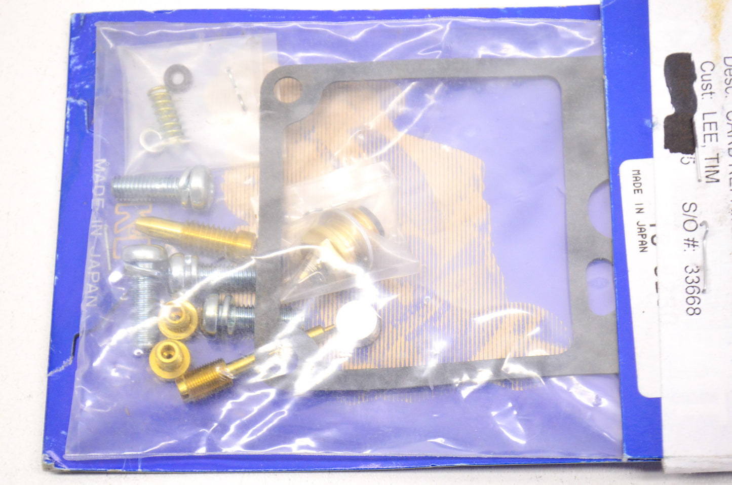 New K&L Carburetor Repair Kit NOS