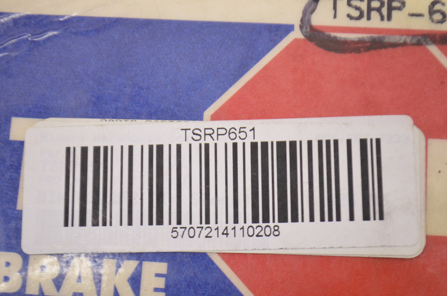 Parts Unlimited TSRP-651 Brake Pad Kit NOS