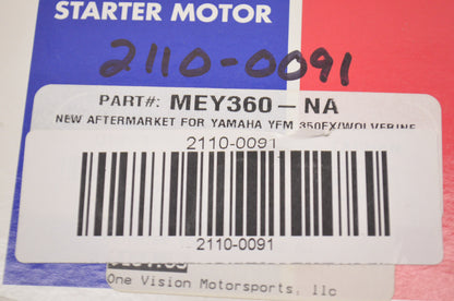 Parts Unlimited MEY360-NA, 2110-0091 Starter Motor Yamaha YFM350FX/ Wolverine NO
