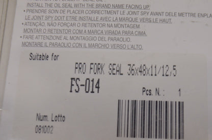 Parts Unlimited FS-014 Front Fork Seal Kit NOS