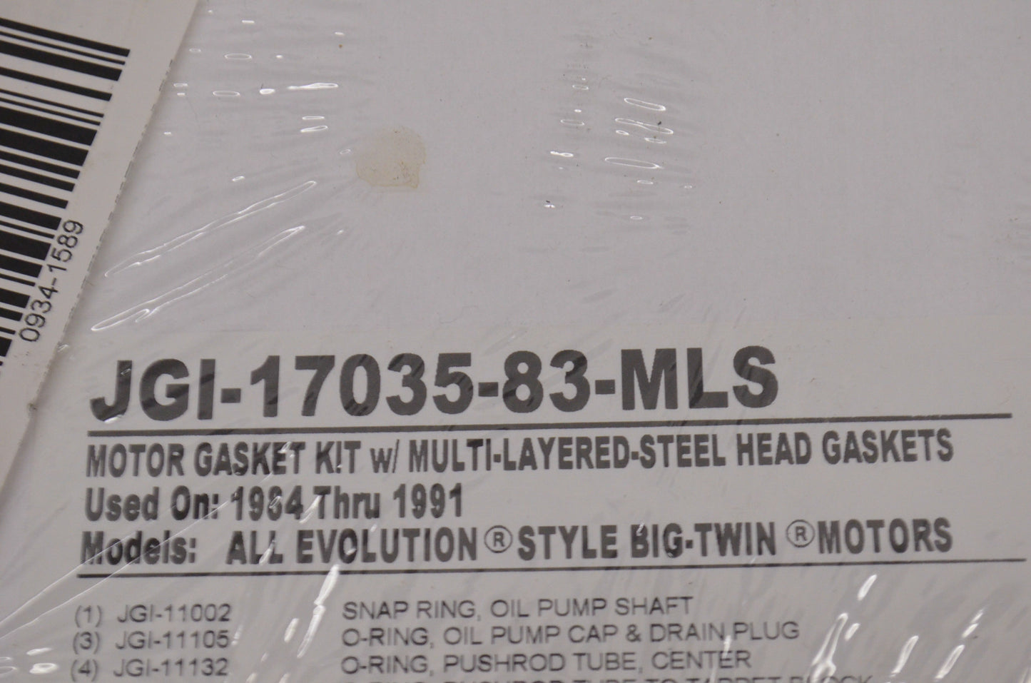 New James Gaskets Motor Gasket Kit w/ Multi-Layered-Steel Head Gaskets NOS
