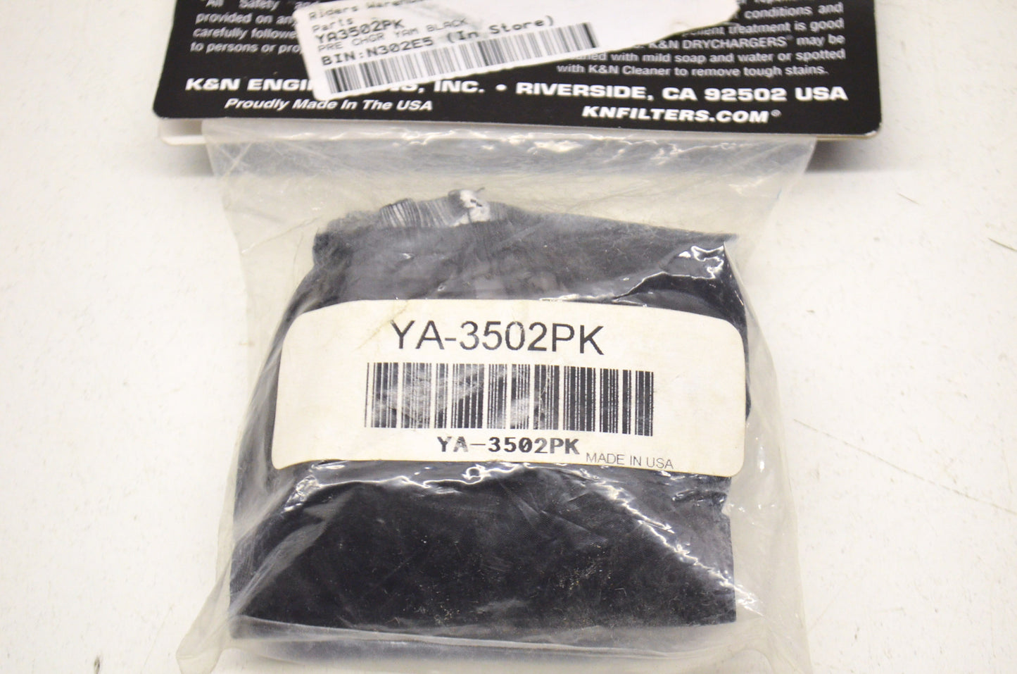 New K&N Precharger Filter Wrap NOS