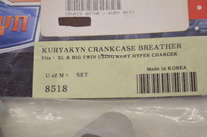 Crankcase Breather XL & Big Twin Using Kury Hyper Charger NOS