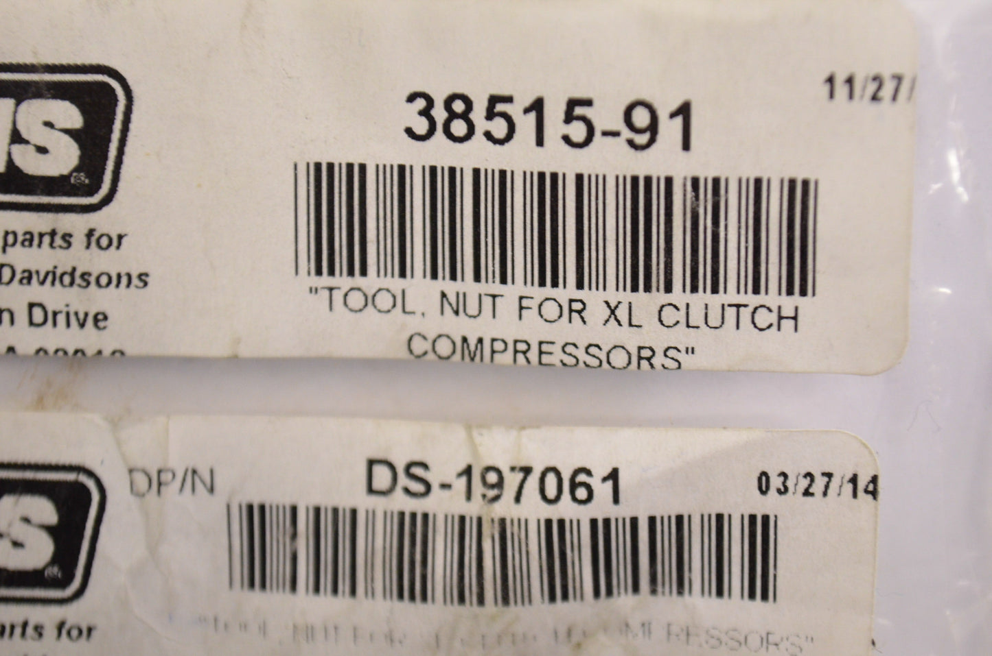 Clutch Spring Compressor Nut NOS