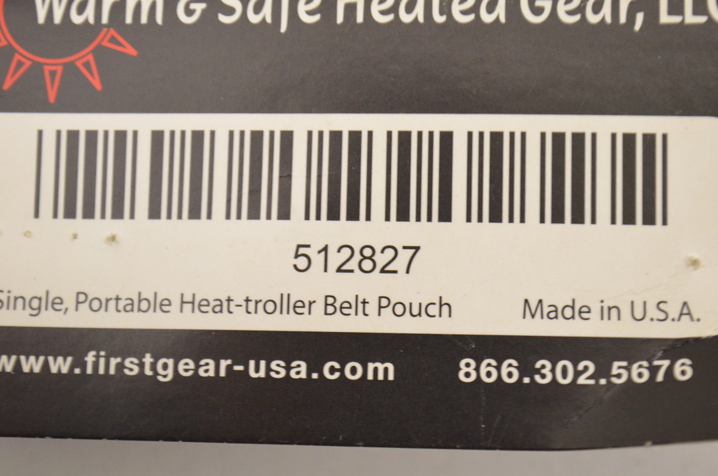 New Firstgear Single Portable Heat Belt Pouch NOS