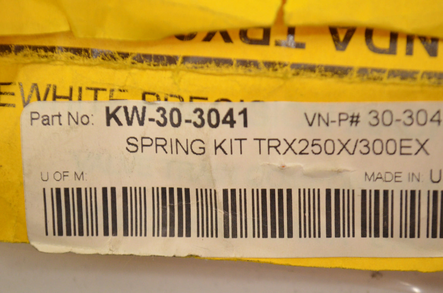 Kibblewhite KW-30-3041 High Performance Racing Valve Spring Kit Honda TRX 250/30