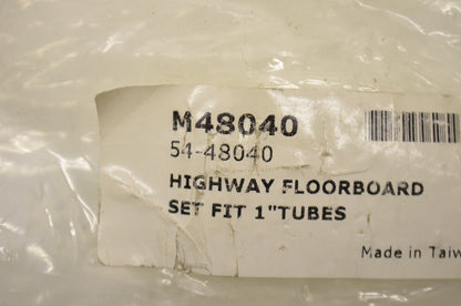 New Emgo Highway Floorboard Kit 1' Tubes NOS