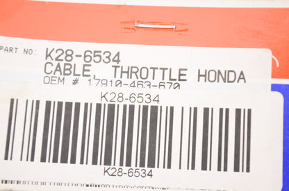 Parts Unlimited K28-6534, 17910-463-670 Throttle Cable NOS