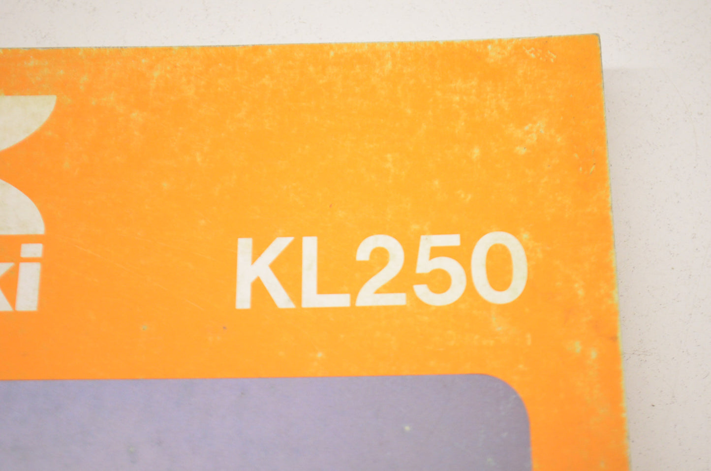 OEM Kawasaki 99924-1024-03 Service Manual KL250A3/B/C