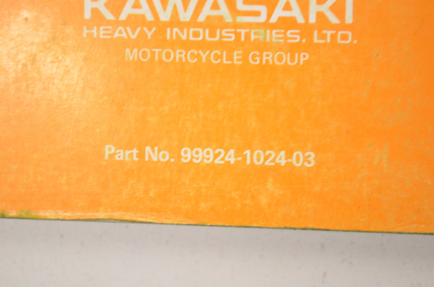 OEM Kawasaki 99924-1024-03 Service Manual KL250A3/B/C