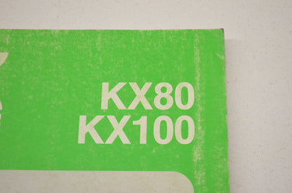 OEM Kawasaki 99924-1144-01 Service Manual KX80/100