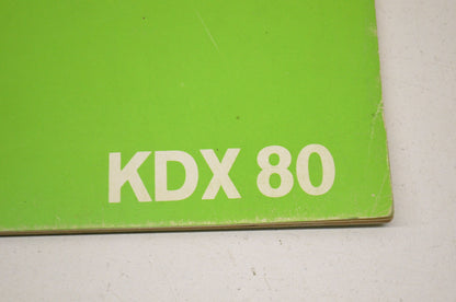 OEM Kawasaki 99920-1293-01 Owner's & Service Manual KDX80C2