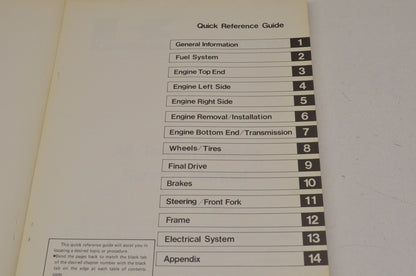 OEM Kawasaki Service Manual 85 KLT160