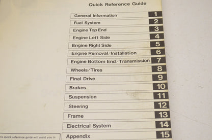 OEM Kawasaki Service Manual 87 Mojave 110, 110E