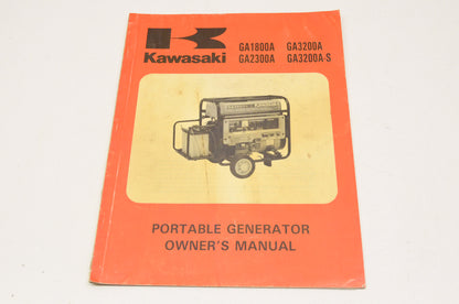 OEM Kawasaki Owner's Manual GA1800A, GA2300A, GA3200A, GA3200A-S