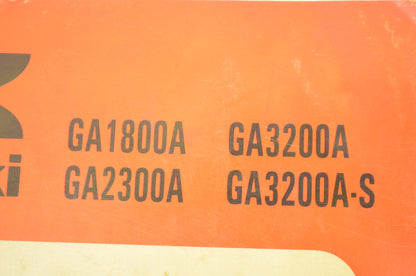 OEM Kawasaki Owner's Manual GA1800A, GA2300A, GA3200A, GA3200A-S