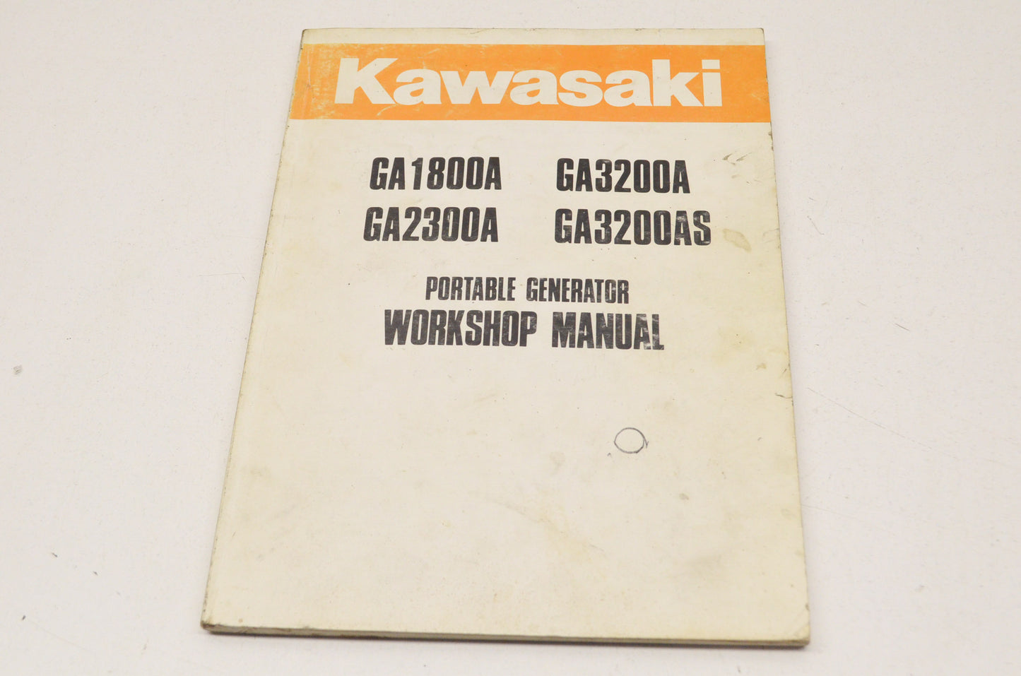 OEM Kawasaki Workshop Manual GA1800A, GA2300A, GA3200A, GA3200AS