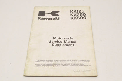 OEM Kawasaki 99924-1116-51 Service Manual Supplement KX12/25/50