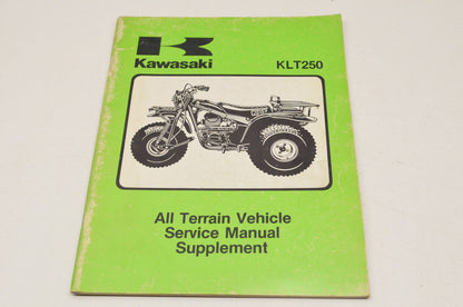 OEM Kawasaki Service Manual Supplement 83-84 KLT250