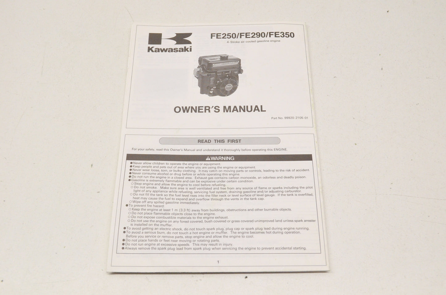 Owner's Manual FE250/FE290/FE350