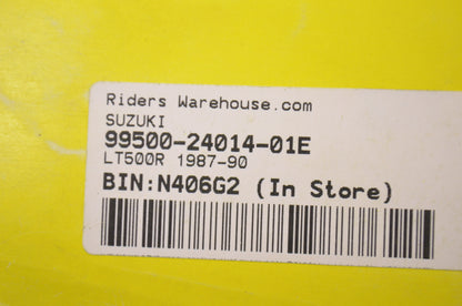 OEM Suzuki 99500-24014-01E Service Manual LT500R 1987-90