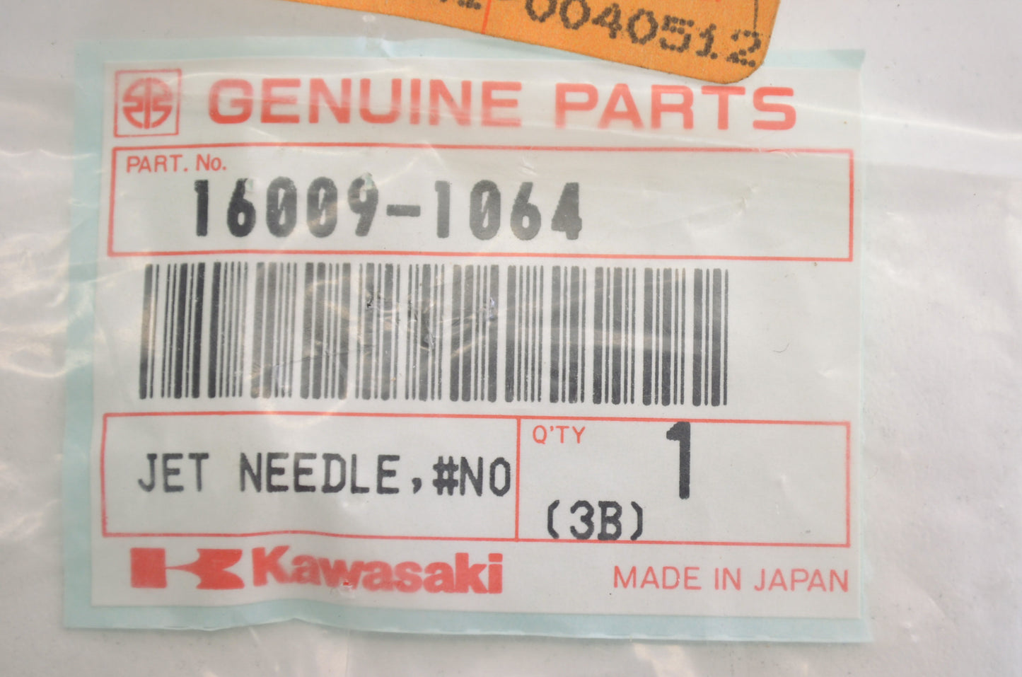 New OEM Kawasaki Carburetor Jet Needle #N02A NOS