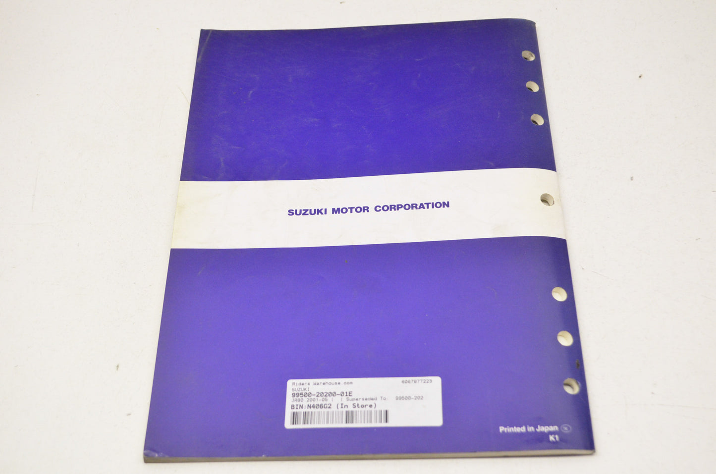OEM Suzuki 99500-20200-01E JR80 2001-05 Service Manual