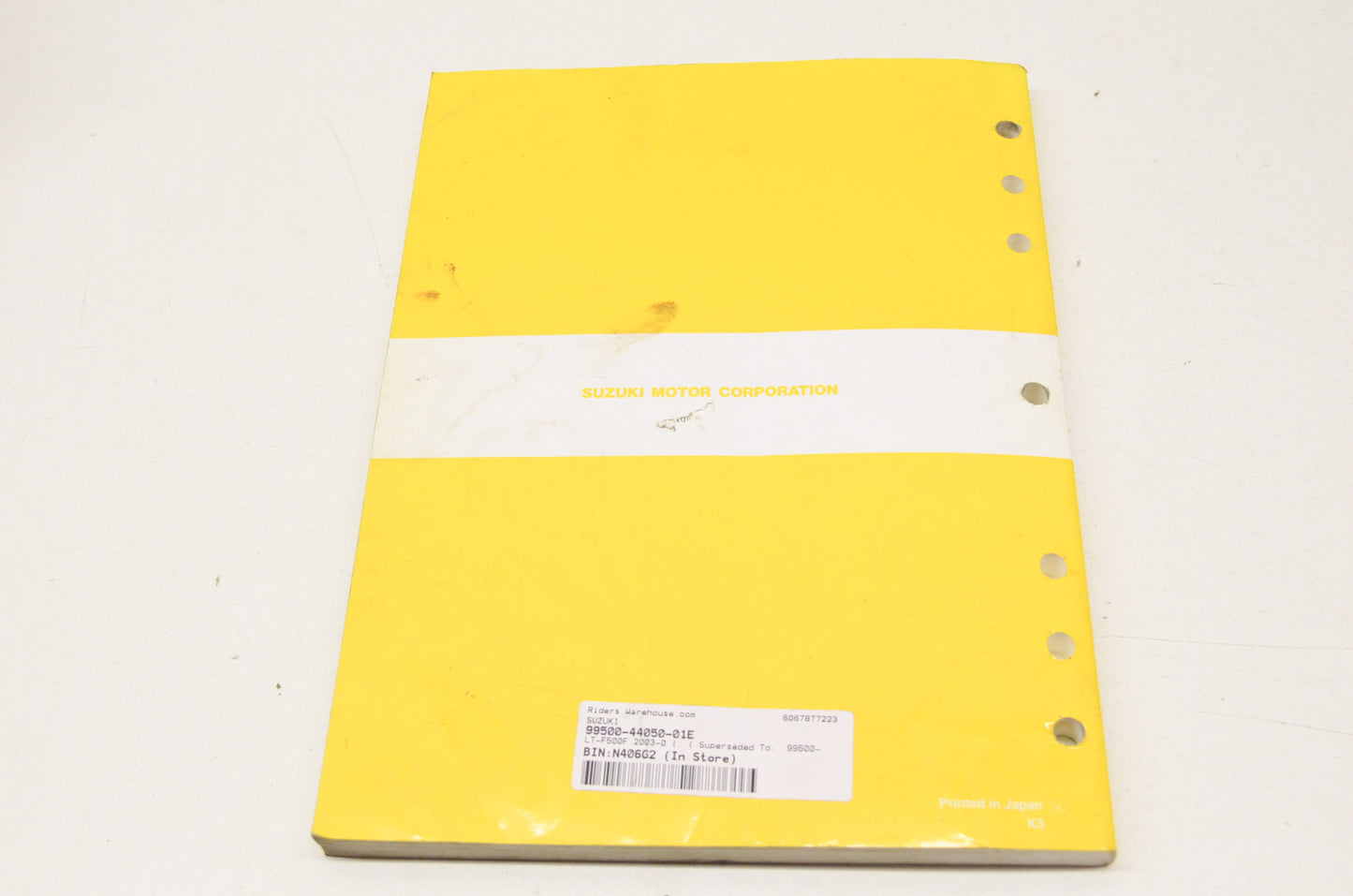 OEM Suzuki 99500-44050-01E Service Manual
