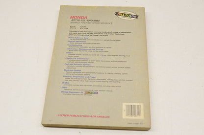 Clymer Honda 70-84 ATC70-125 Service Repair Performance Manual