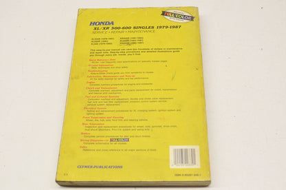 Clymer Honda 79-87 XL/XR 500-600 Singles Service Repair Maintenance Manual
