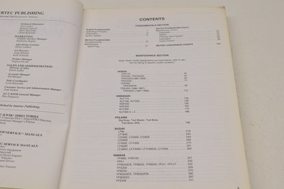 Intertec All-Terrain Vehicle 88-92 Maintenance Manual 1st Edition Volume 2