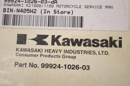 OEM Kawasaki 99924-1026-03 Service Manual KZ1000J/K/M/R