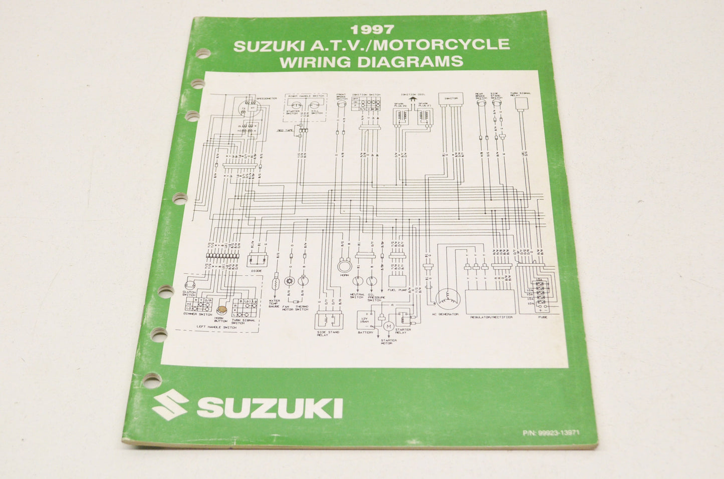 OEM Suzuki 99923-13971 ATV/Motorcycle Wiring Diagrams 97