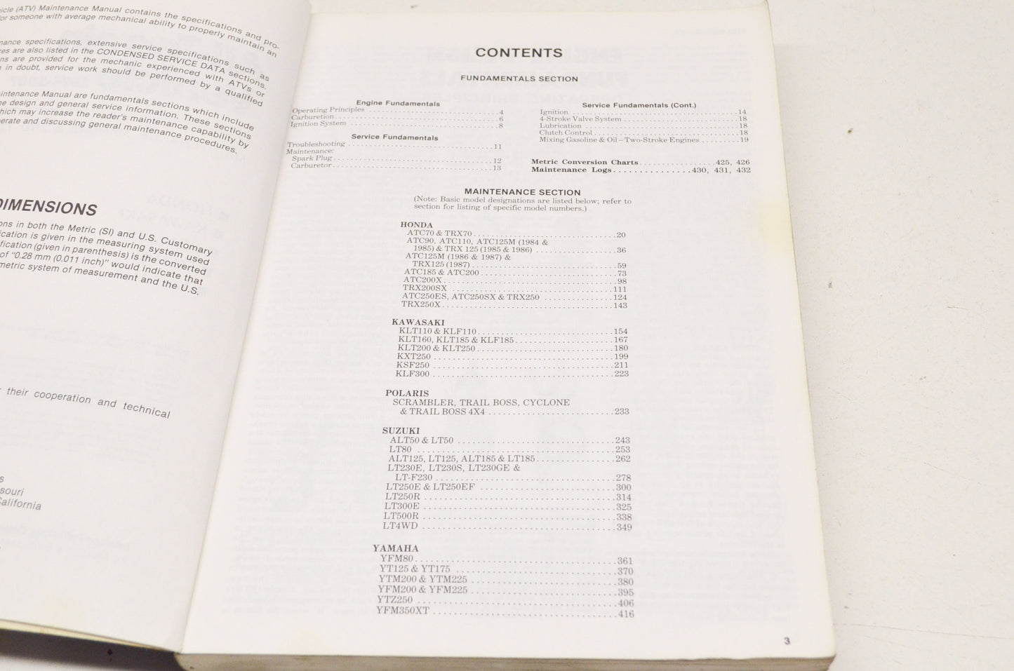 Intertec ATV1-2 All-Terrain Vehicle 74-87 Maintenance Manual 2nd Edition Volume
