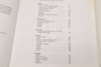 Intertec ATV1-2 All-Terrain Vehicle 74-87 Maintenance Manual 2nd Edition Volume